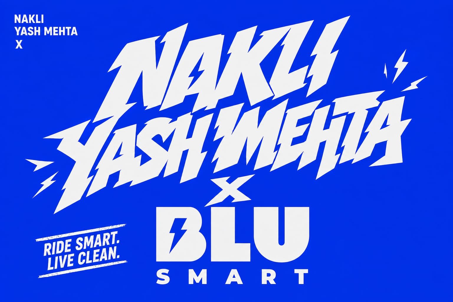 Nakli Yash Mehta x Blu Smart spoof ad still