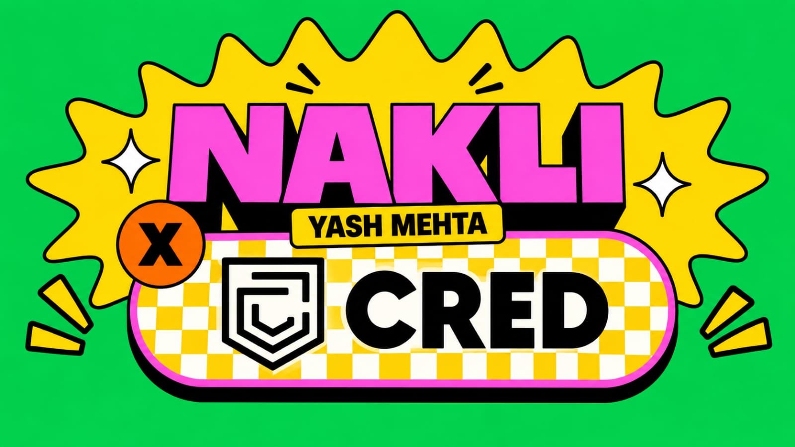 Nakli Yash Mehta x CRED spoof ad still